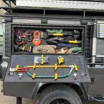 Storage Box With Mesh Insert To Secure Tools