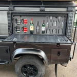 Storage Box for Refreshments With Fold Down Tray